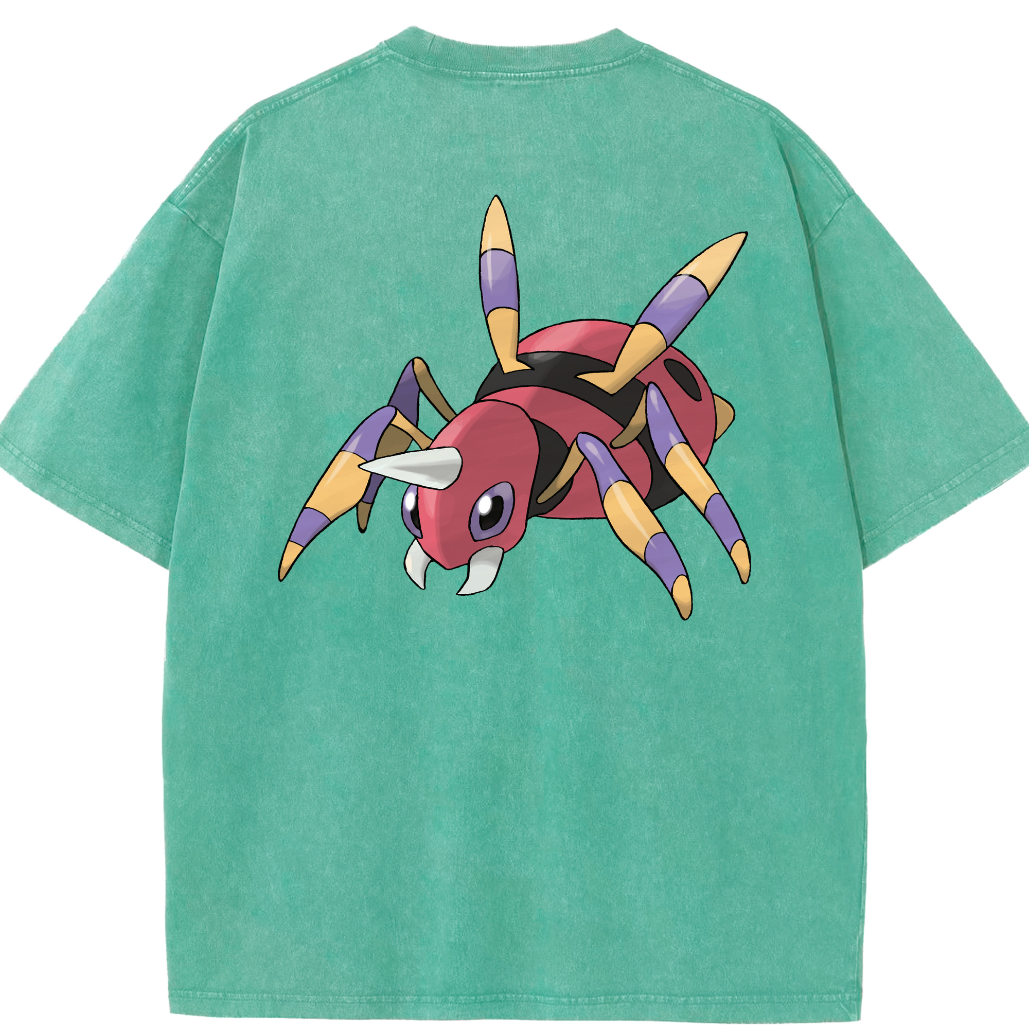 （画像用） ポケットモンスター Pokémon 綿100% ヴィンテージ風 半袖Tシャツ（背面プリント）